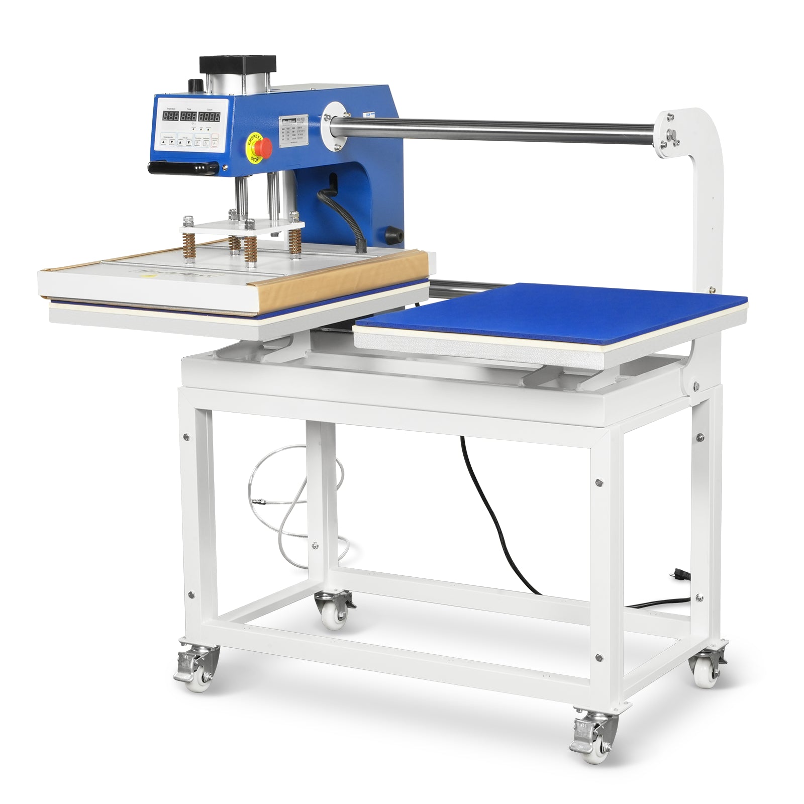 20x24 Inch (50x60cm) Commercial Pneumatic Dual Platen Heat Press Auto Lift Sublimation Transfer Machine with AIRTAC Pneumatic Components (110V 4HP)