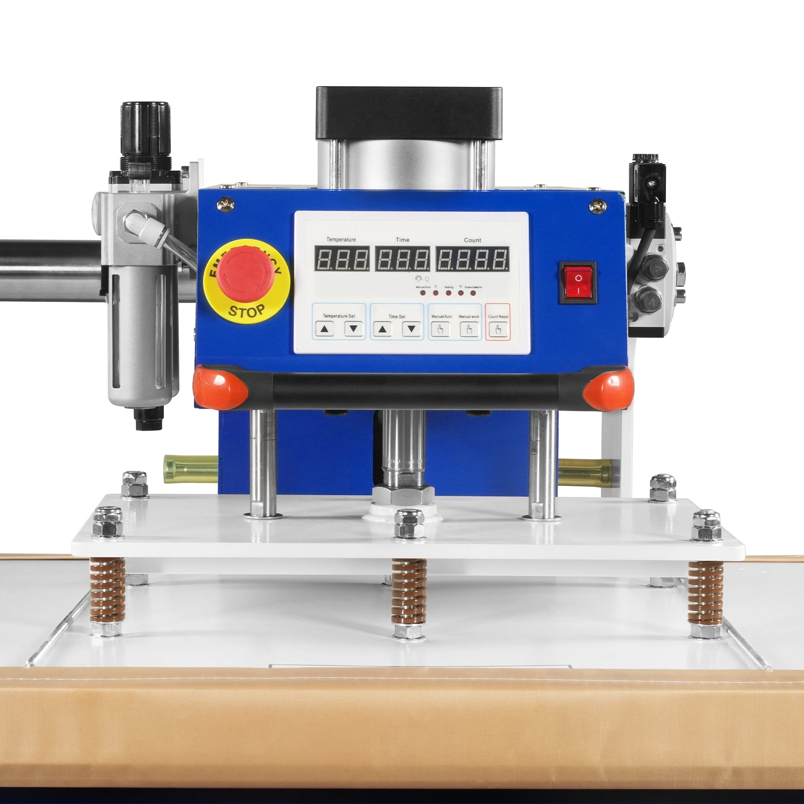 24x32 Inch (60x80cm) Industrial Pneumatic Dual Platen Heat Press - Auto Lift Digital Sublimation Transfer Machine (220V 8HP)