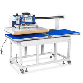 24x32 Inch (60x80cm) Industrial Pneumatic Dual Platen Heat Press - Auto Lift Digital Sublimation Transfer Machine (220V 8HP)