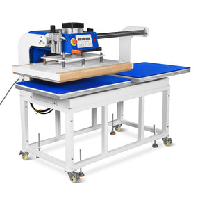 24x32 Inch (60x80cm) Industrial Pneumatic Dual Platen Heat Press - Auto Lift Digital Sublimation Transfer Machine (220V 8HP)