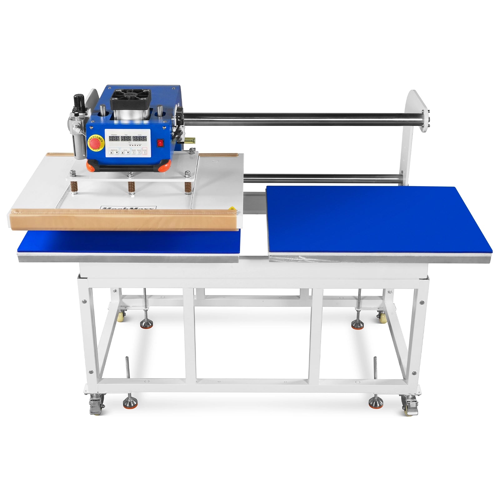 24x32 Inch (60x80cm) Industrial Pneumatic Dual Platen Heat Press - Auto Lift Digital Sublimation Transfer Machine (220V 8HP)