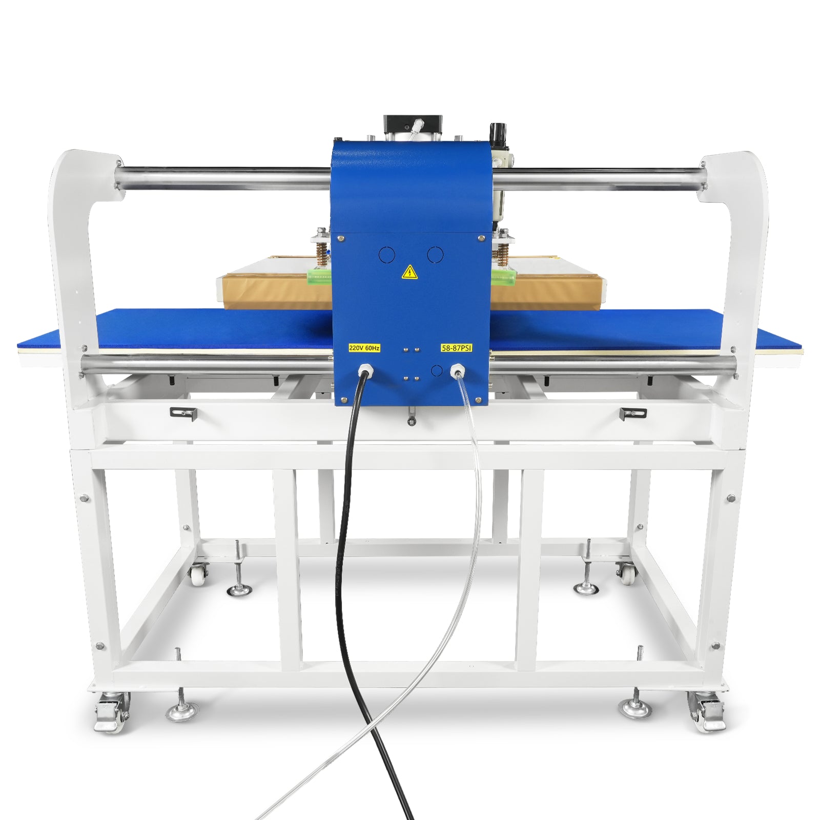 24x32 Inch (60x80cm) Industrial Pneumatic Dual Platen Heat Press - Auto Lift Digital Sublimation Transfer Machine (220V 8HP)