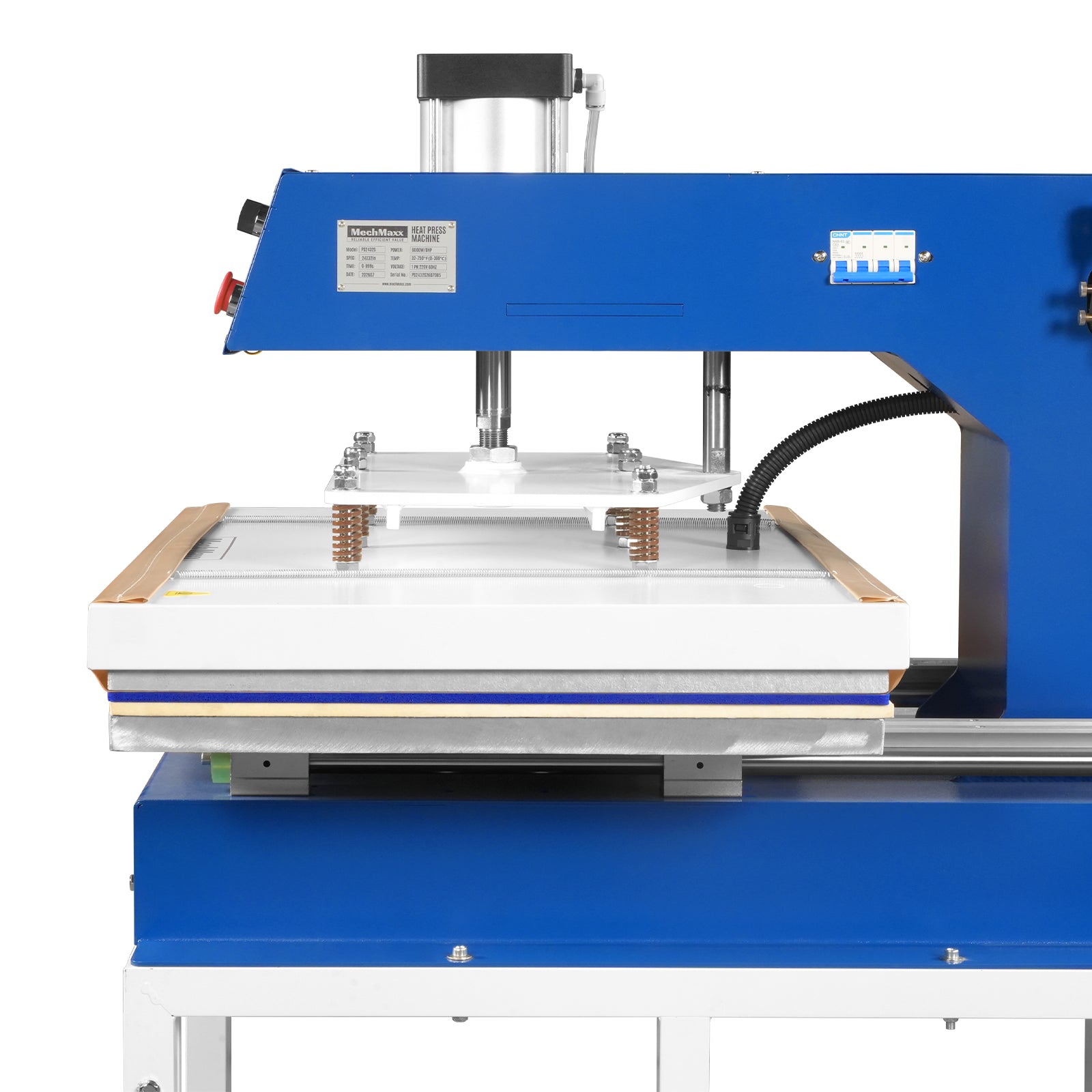 24x32 Inch (60x80cm) Industrial Pneumatic Single Station Heat Press Slide-Out Worktable LCD Touchscreen Sublimation Machine with AIRTAC Pneumatic Components (220V 8HP)