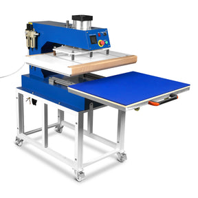24x32 Inch (60x80cm) Industrial Pneumatic Single Station Heat Press Slide-Out Worktable LCD Touchscreen Sublimation Machine with AIRTAC Pneumatic Components (220V 8HP)