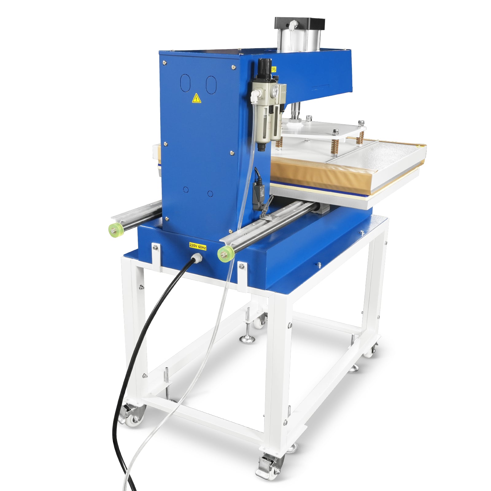 24x32 Inch (60x80cm) Industrial Pneumatic Single Station Heat Press Slide-Out Worktable LCD Touchscreen Sublimation Machine with AIRTAC Pneumatic Components (220V 8HP)