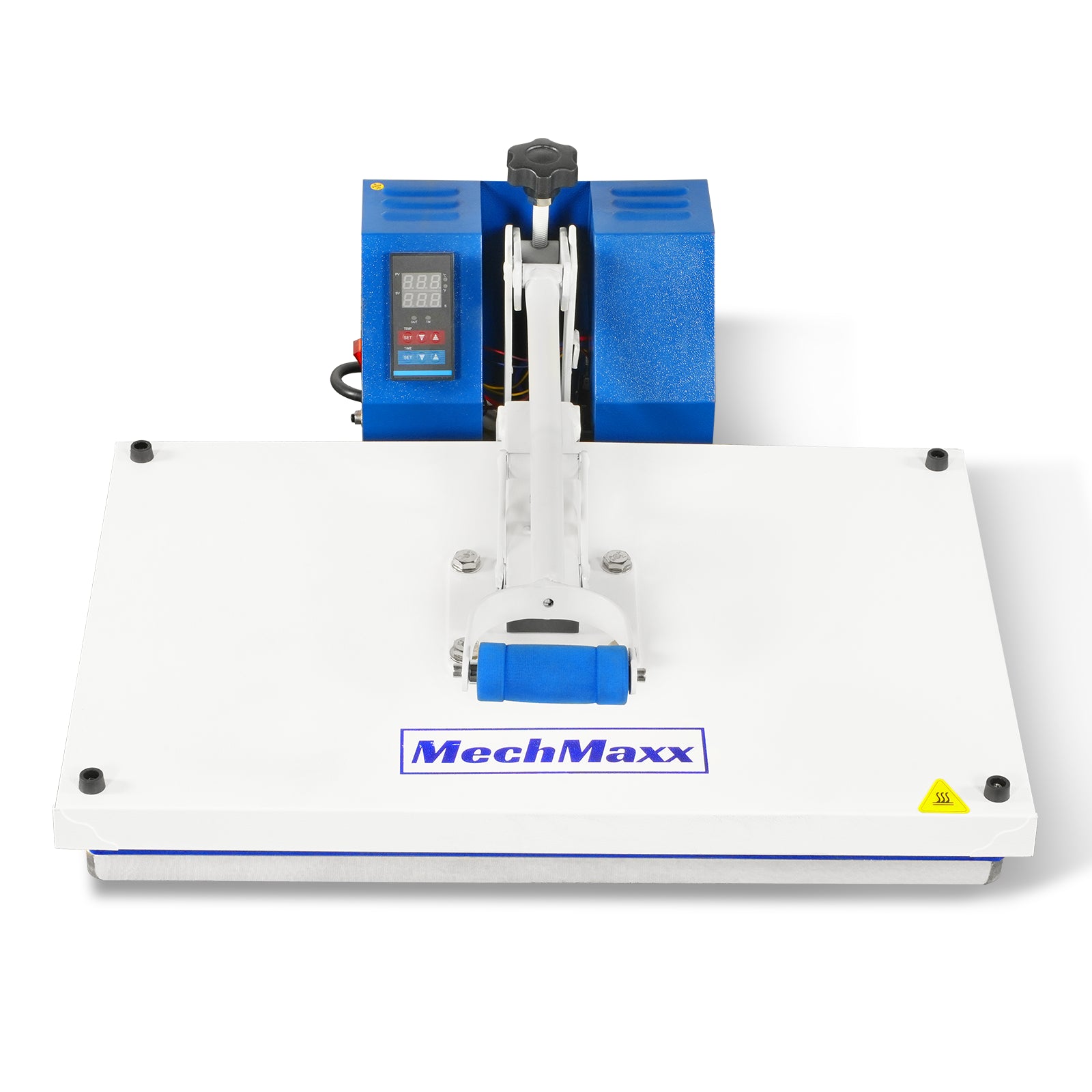 16"x24" (40x60cm) Manual Heat Press 110V 1.87HP/1400W - Teflon-Coated Aluminum Heating Plate, Iron Worktable, High Pressure for Heat Transfer