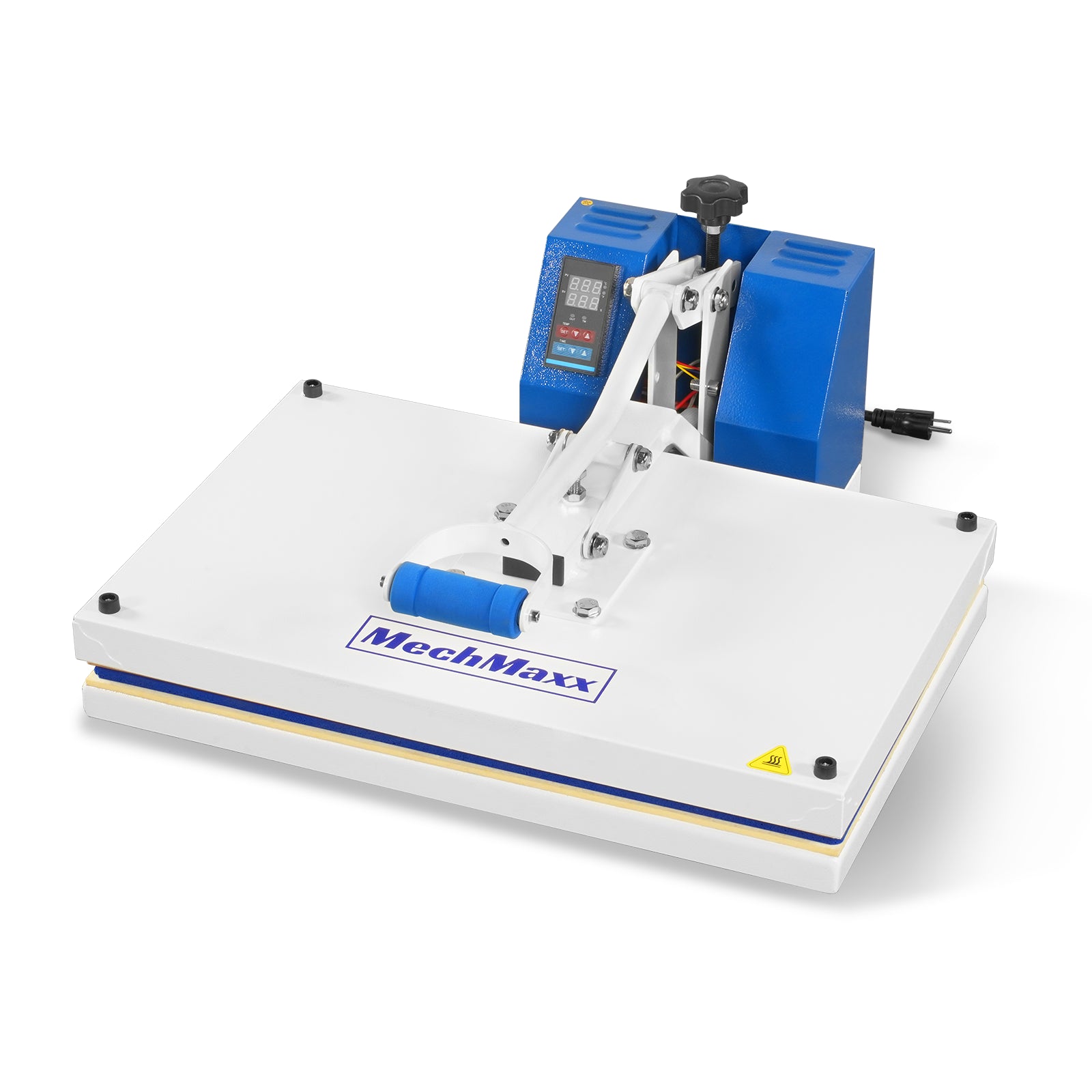 16"x24" (40x60cm) Manual Heat Press 110V 1.87HP/1400W - Teflon-Coated Aluminum Heating Plate, Iron Worktable, High Pressure for Heat Transfer