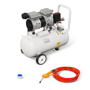 8 Gallon Air Compressor 600W 110V Oil-Free Quiet Electric Air Pump - 0.7MPa, 40L/min