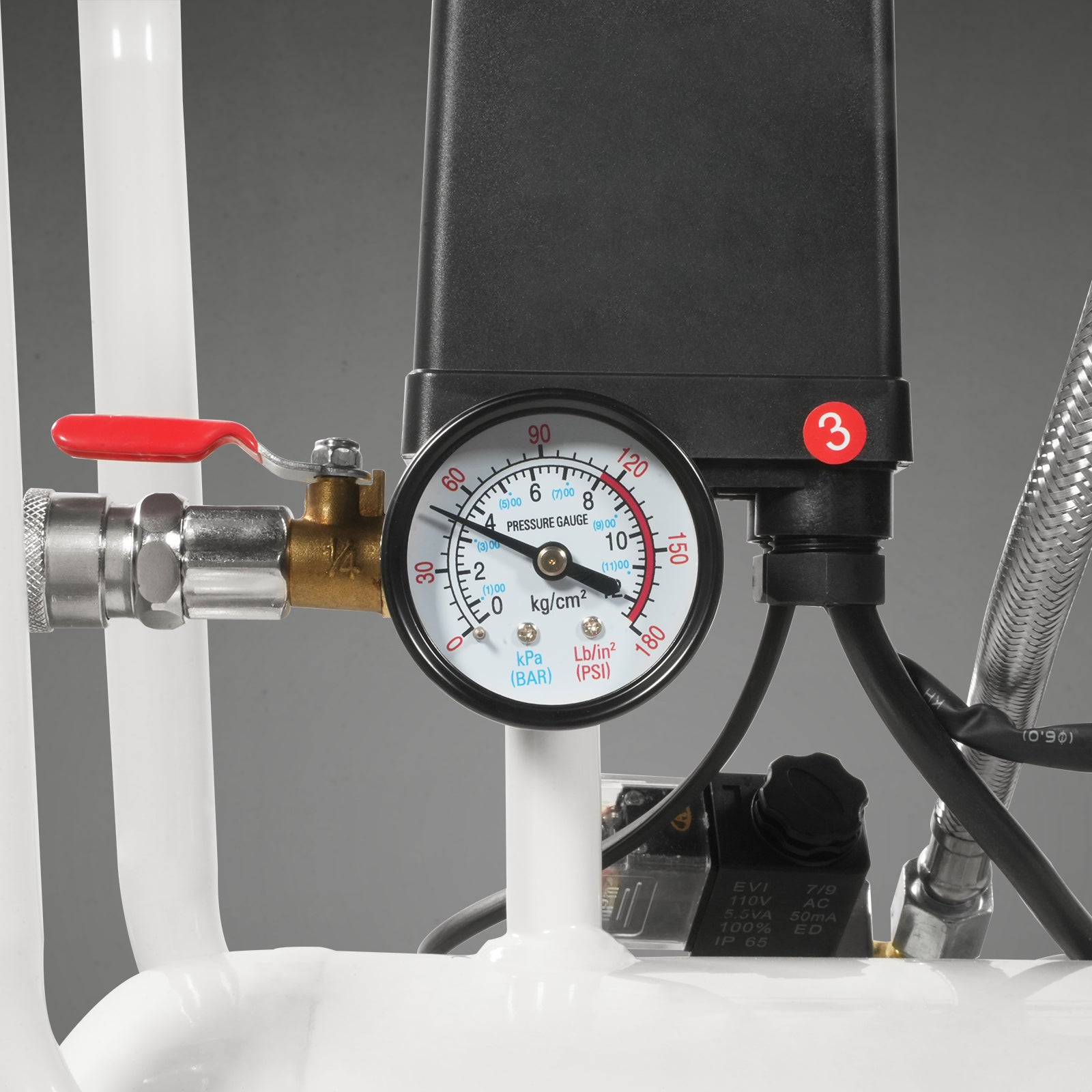 8 Gallon Air Compressor 600W 110V Oil-Free Quiet Electric Air Pump - 0.7MPa, 40L/min