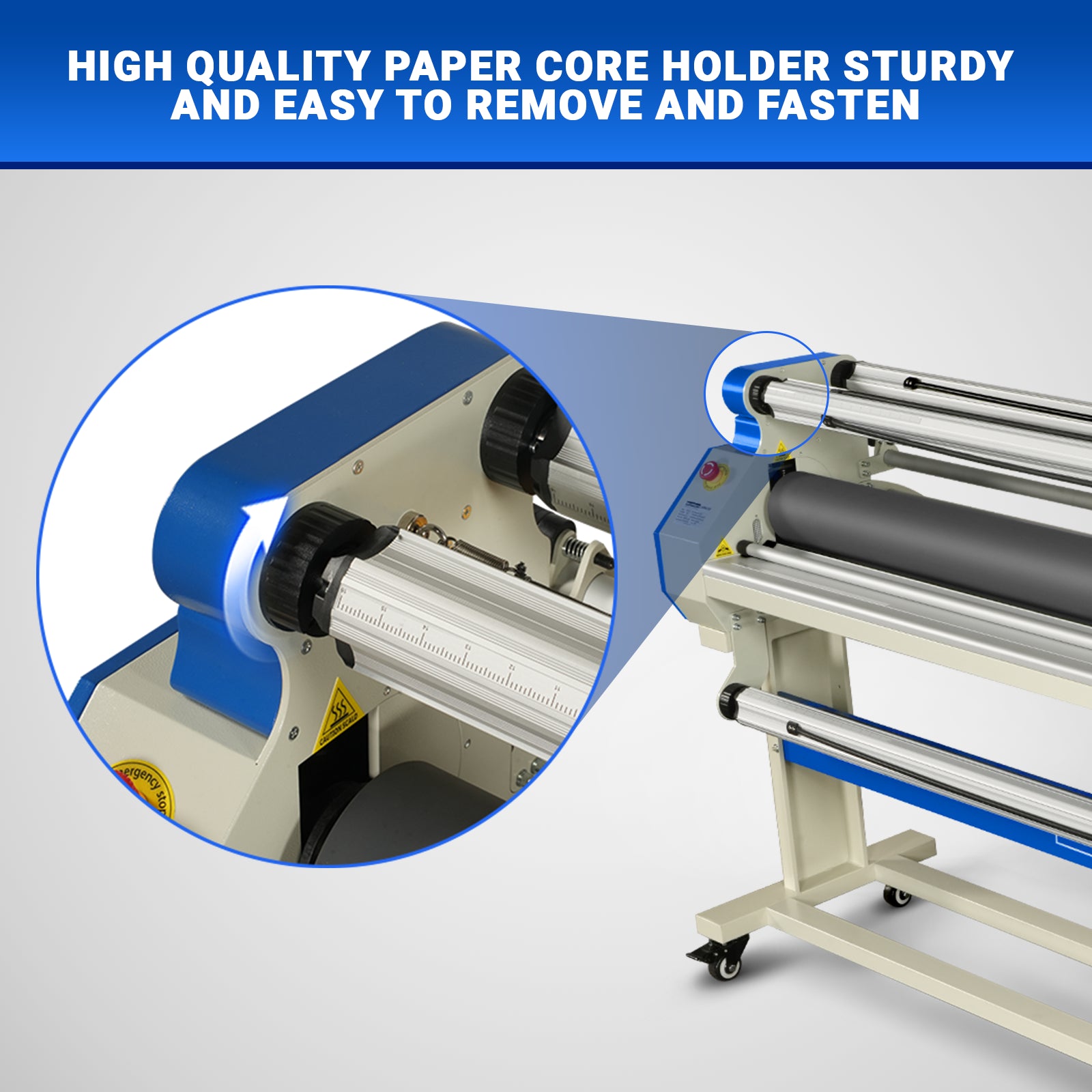 65" Wide Format Full-Auto Cold & Heat Assisted Laminator Machine with 4 Trimmers, Max Speed 40ft/min, 63" Max Width, 1.1" Max Thickness, Infrared Heating, Digital Control for Vinyl Graphics, Inkjet Prints, Posters 1700-B1