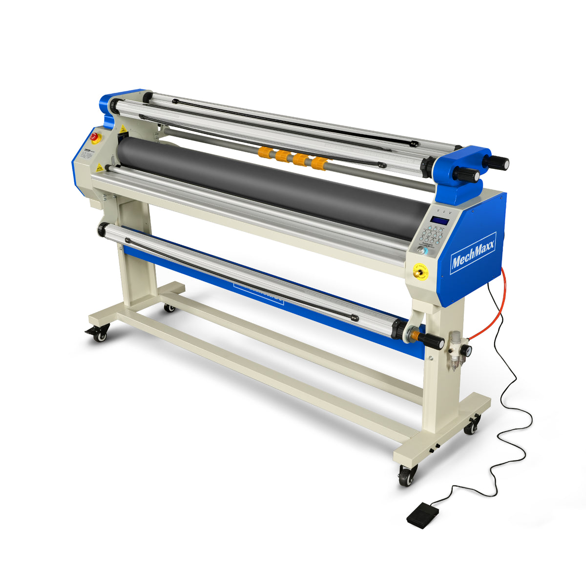 65" Wide Format Full-Auto Cold & Heat Assisted Laminator Machine with 4 Trimmers, Max Speed 40ft/min, 63" Max Width, 1.1" Max Thickness, Infrared Heating, Digital Control for Vinyl Graphics, Inkjet Prints, Posters 1700-B1