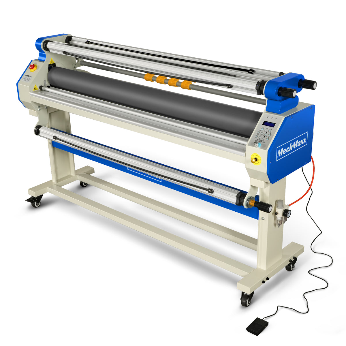 65" Wide Format Full-Auto Cold & Heat Assisted Laminator Machine with 4 Trimmers, Max Speed 40ft/min, 63" Max Width, 1.1" Max Thickness, Infrared Heating, Digital Control for Vinyl Graphics, Inkjet Prints, Posters 1700-B1
