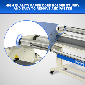 65" Wide Format Full-Auto Cold & Heat Assisted Laminator Machine with 4 Trimmers, Max Speed 40ft/min, 63" Max Width, 1.1" Max Thickness, Infrared Heating, Digital Control for Vinyl Graphics, Inkjet Prints, Posters 1700-B2