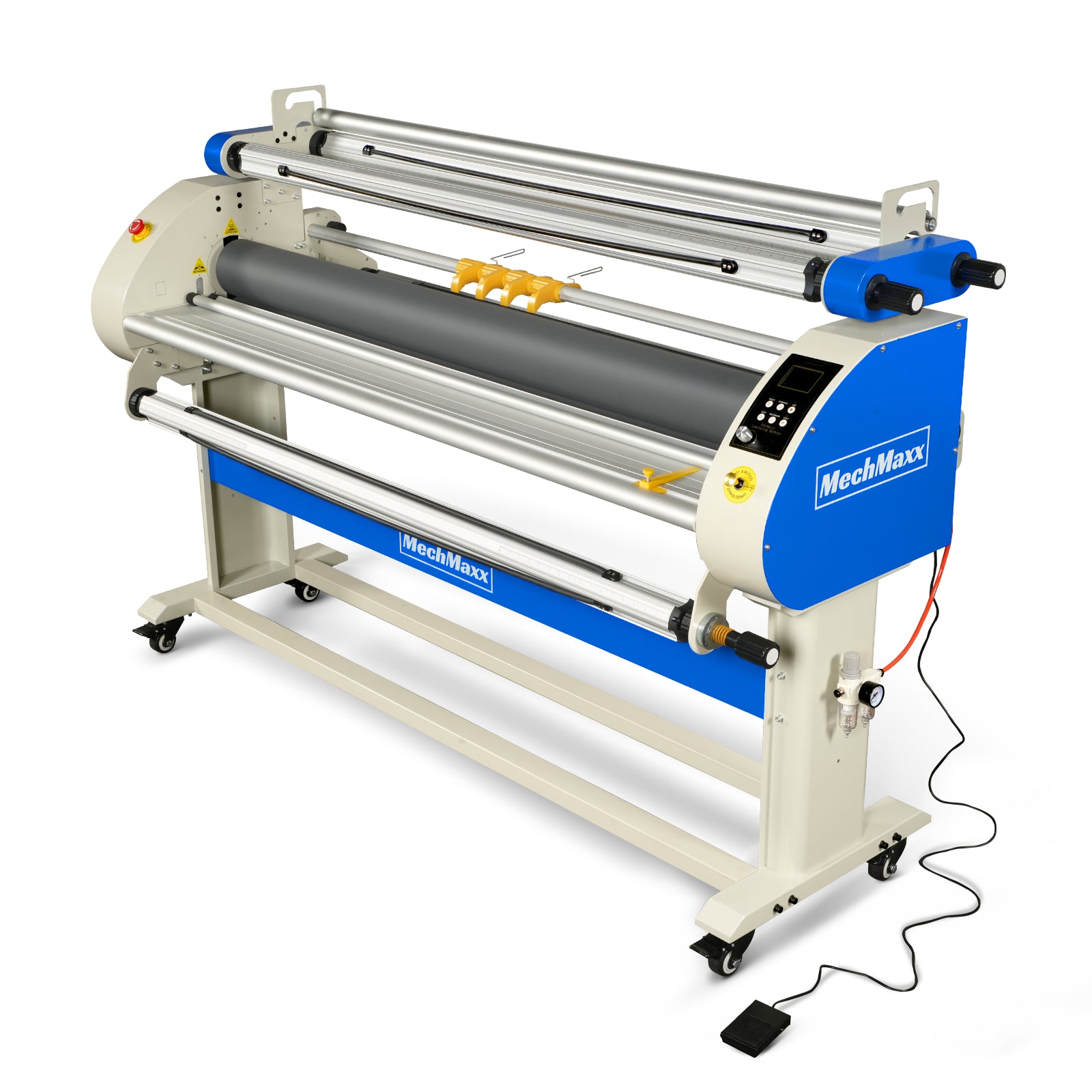 67" Wide Format Full Auto Cold & Heat Assisted Laminator Machine with 4 Trimmers, Max Speed 52.5 ft/min, 63" Max Laminating Width, 1.1" Max Thickness, Infrared Heating, Digital Control for Vinyl Graphics, Inkjet Prints, Posters-1700-A3