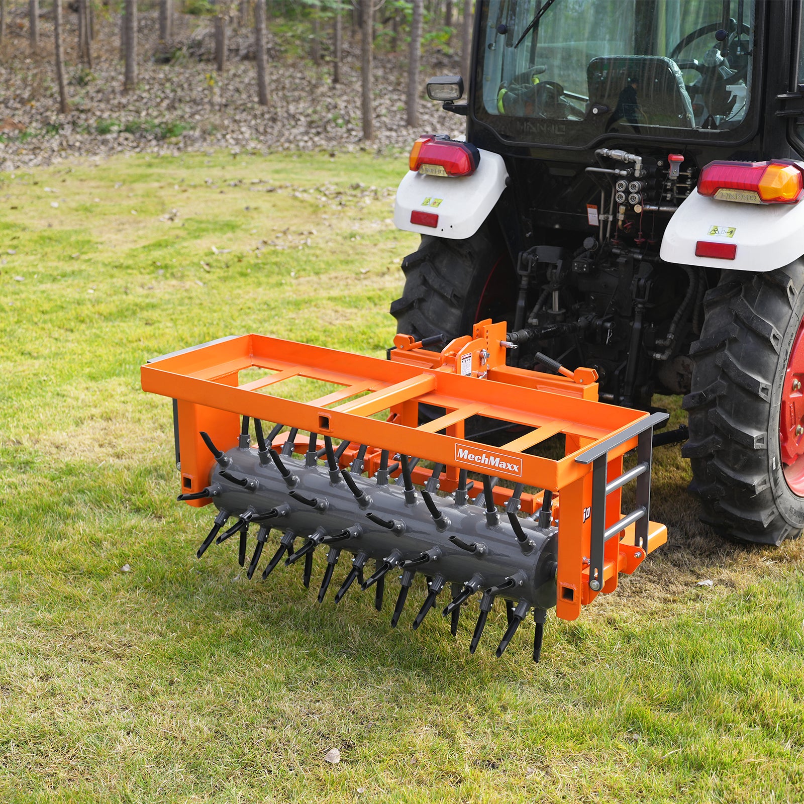 50" 3 Point Drum Filled Plug Aerator Fits Cat 1 And 2 Tractors, DLA50