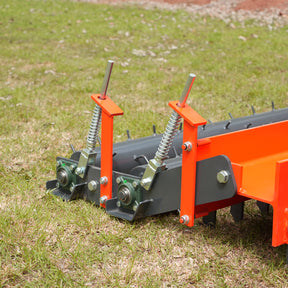72" Heavy Duty Soil Pulverizer,  Double Spiked Roller,  25 Shanks,  Category 1 and 2,  3 Point Hitch Tractor Attachment,  TSP72D