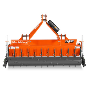 60" Soil Pulverizer, Single Spiked Roller, 21 Shanks, Category 1 and 2, 3 Point Hitch Tractor Attachment, TSP60
