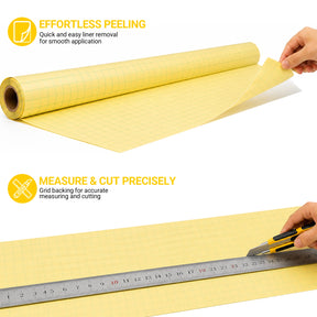 60" x 164 ft PVC Glossy Cold Laminating Film, Yellow Release Paper, for SKU: 501014, 501015, 501016, 501017, 501018, 501019, 501020, 501021, 501022