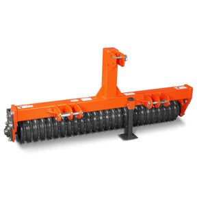 60" Cultipacker with 26 Ductile Iron Wheels, Scraper Bar Included, Category 1 and 2, 3 Point Hitch Tractor Attachment, TCP1060