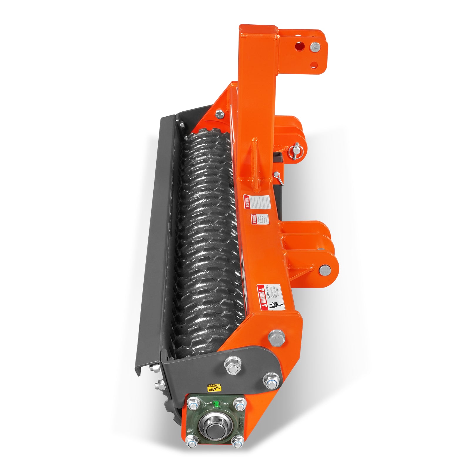 60" Cultipacker with 26 Ductile Iron Wheels, Scraper Bar Included, Category 1 and 2, 3 Point Hitch Tractor Attachment, TCP1060