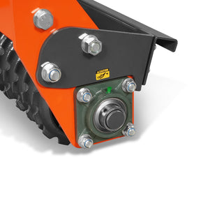 60" Cultipacker with 26 Ductile Iron Wheels, Scraper Bar Included, Category 1 and 2, 3 Point Hitch Tractor Attachment, TCP1060