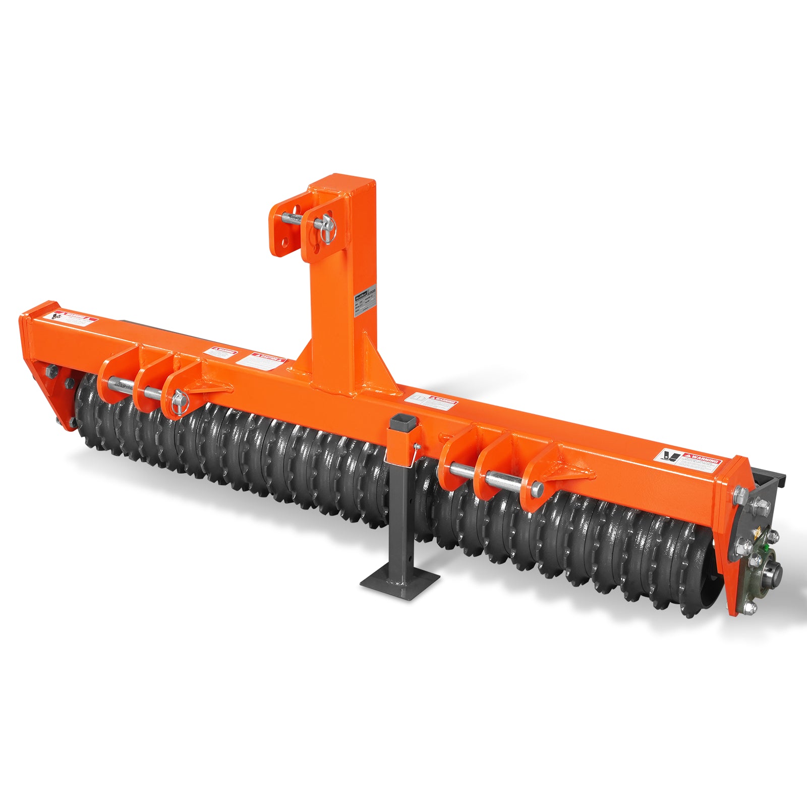 60" Cultipacker with 26 Ductile Iron Wheels, Scraper Bar Included, Category 1 and 2, 3 Point Hitch Tractor Attachment, TCP1060