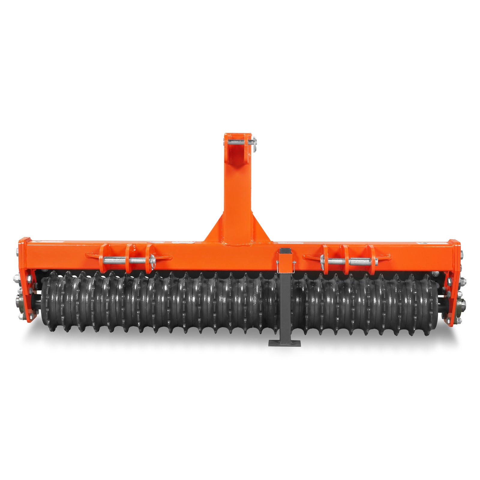 60" Cultipacker with 26 Ductile Iron Wheels, Scraper Bar Included, Category 1 and 2, 3 Point Hitch Tractor Attachment, TCP1060