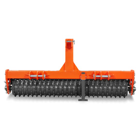 60" Cultipacker with 26 Ductile Iron Wheels, Scraper Bar Included, Category 1 and 2, 3 Point Hitch Tractor Attachment, TCP1060