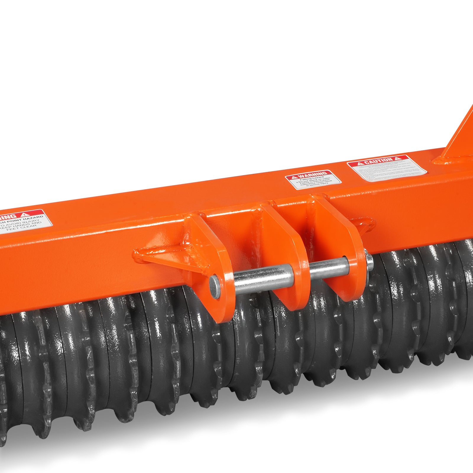 60" Cultipacker with 26 Ductile Iron Wheels, Scraper Bar Included, Category 1 and 2, 3 Point Hitch Tractor Attachment, TCP1060