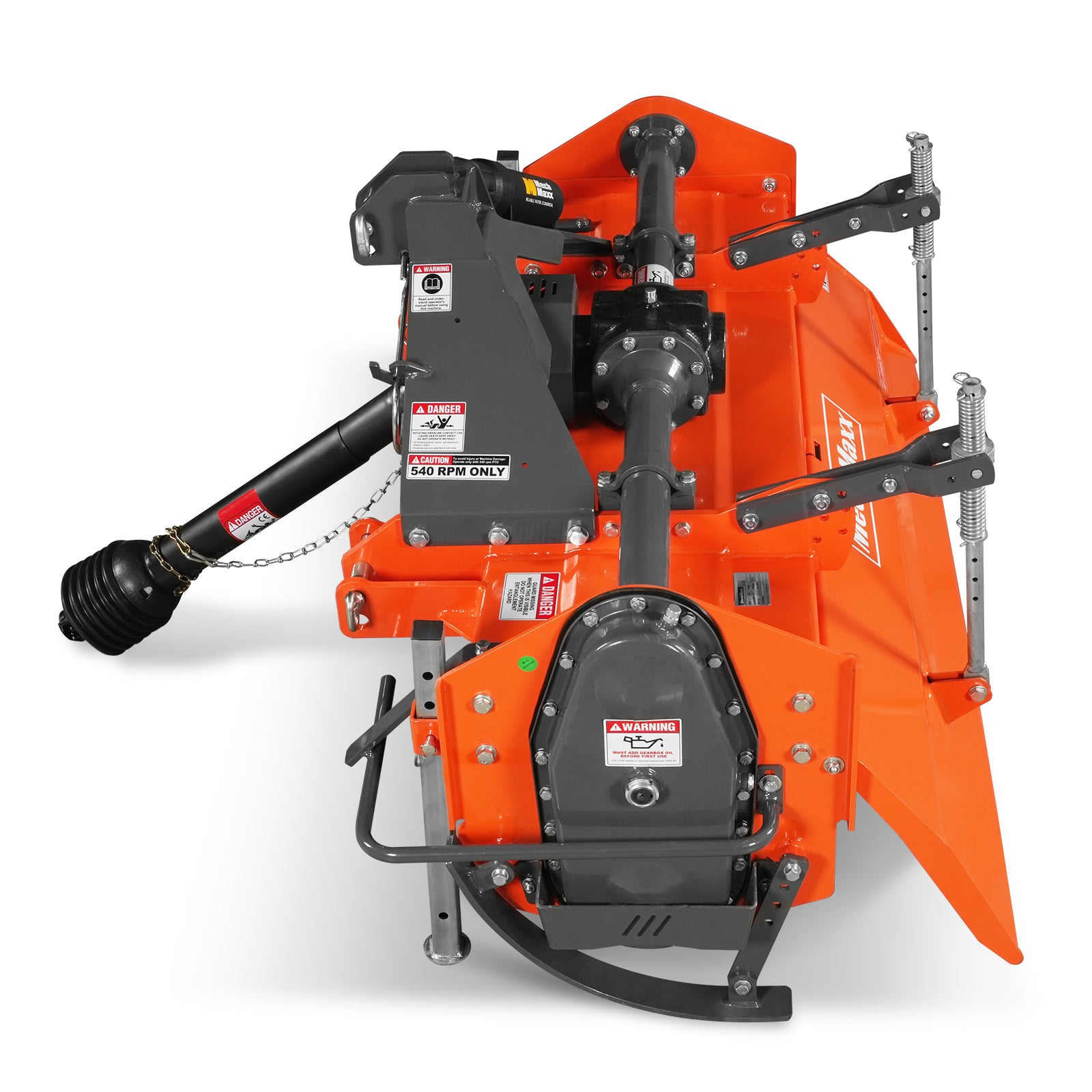 60 in Rotary Tiller, 3 Point Hitch Cat.1 & 2, Gear Drive, PTO Shaft Included with Slip Clutch, 30–60 HP, MRT60