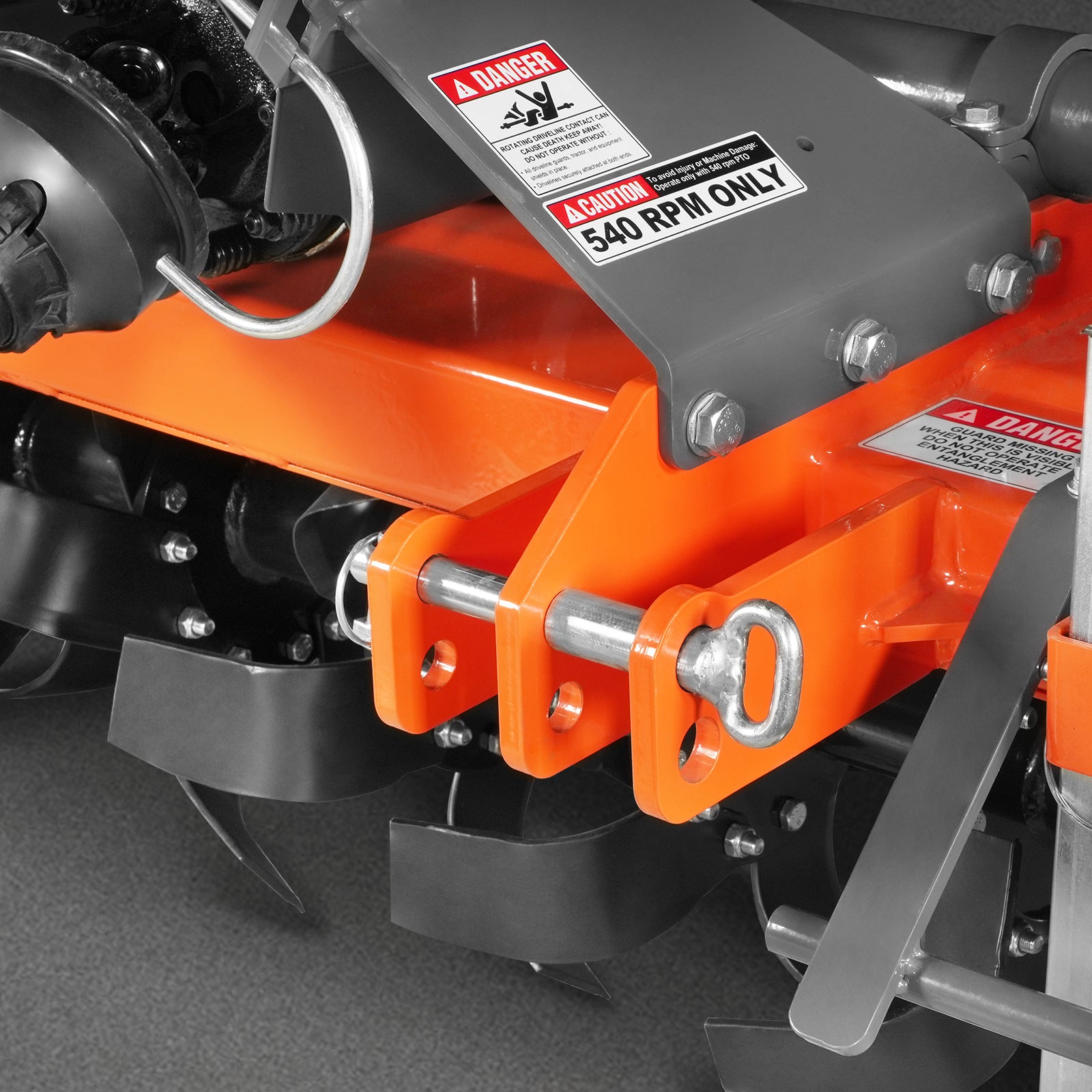 60 in Rotary Tiller, 3 Point Hitch Cat.1 & 2, Gear Drive, PTO Shaft In