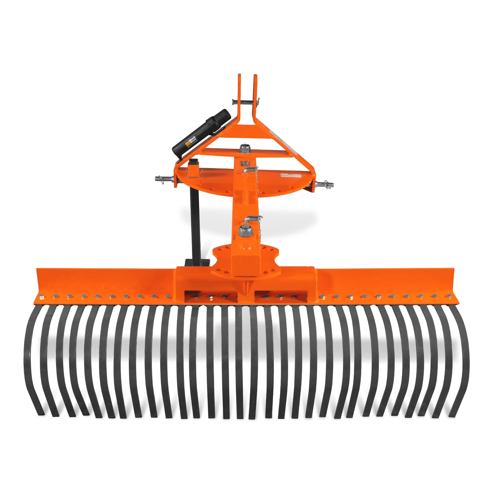 60" Offset Landscape Rake with 30 Tines 3 Point Hitch Tractor Attachment, LRA60