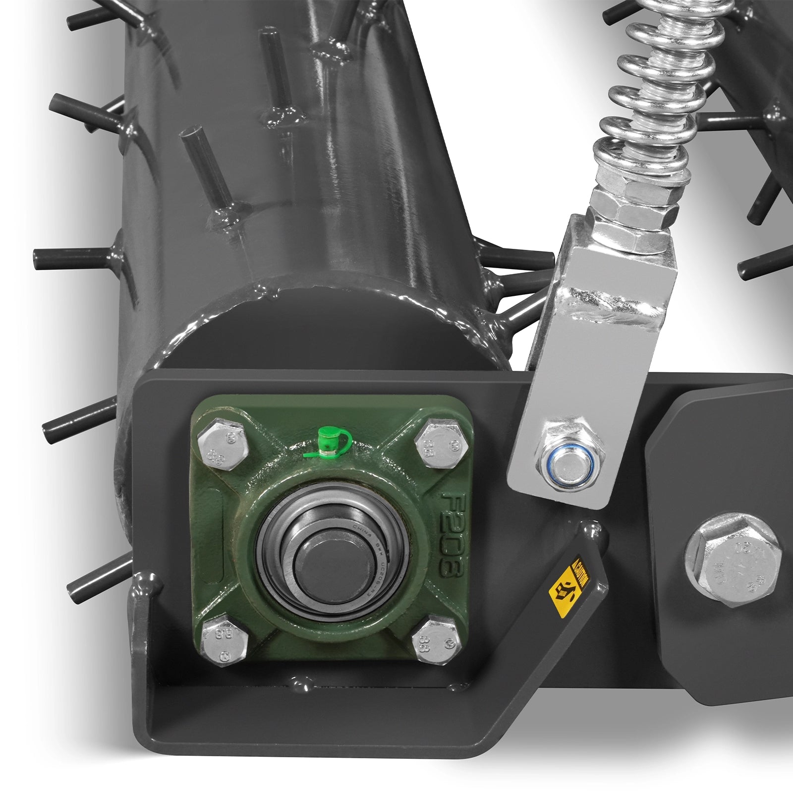 60" Soil Pulverizer, Double Spiked Roller, 21 Shanks, Category 1 and 2, 3 Point Hitch Tractor Attachment, TSP60D