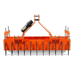60" Soil Pulverizer, Double Spiked Roller, 21 Shanks, Category 1 and 2, 3 Point Hitch Tractor Attachment, TSP60D