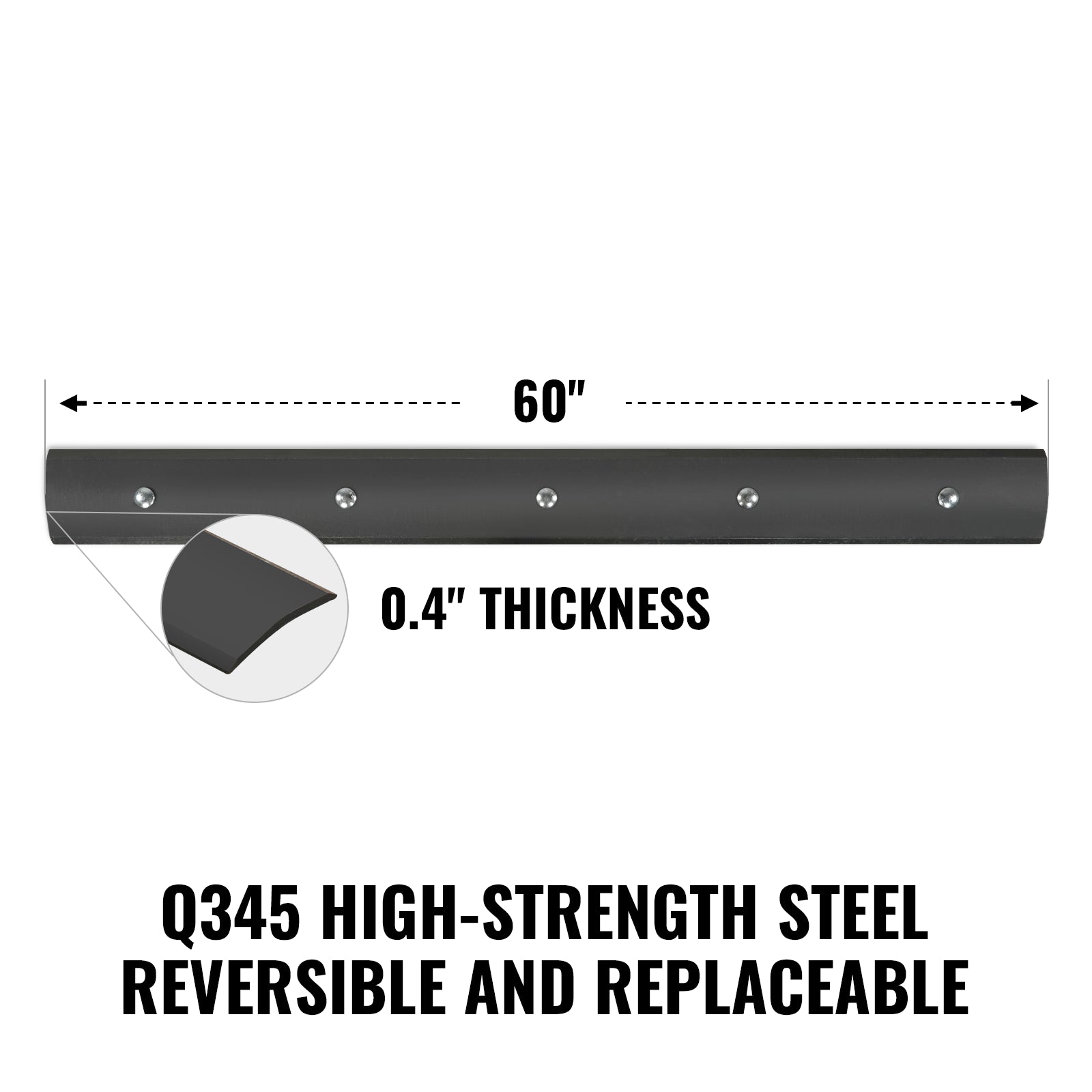 ( 1 Pack / 1 Pcs ) Blade for 60" Rear Blade (for SKU: 201036, 201039)