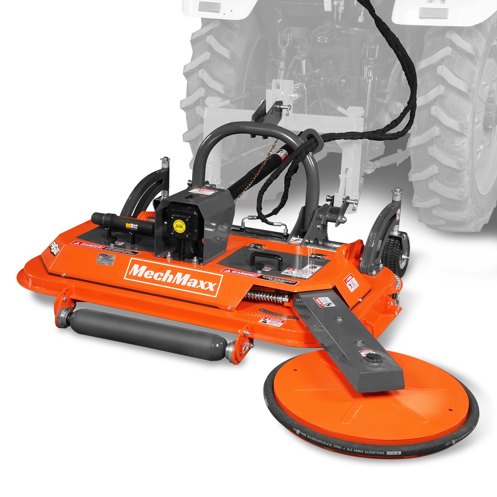 60 in Orchard Finish Mower, 3 Point Hitch Cat.1, Hydraulic Offset, PTO Shaft Included with Shear Bolt, 20–45 HP, FMS60