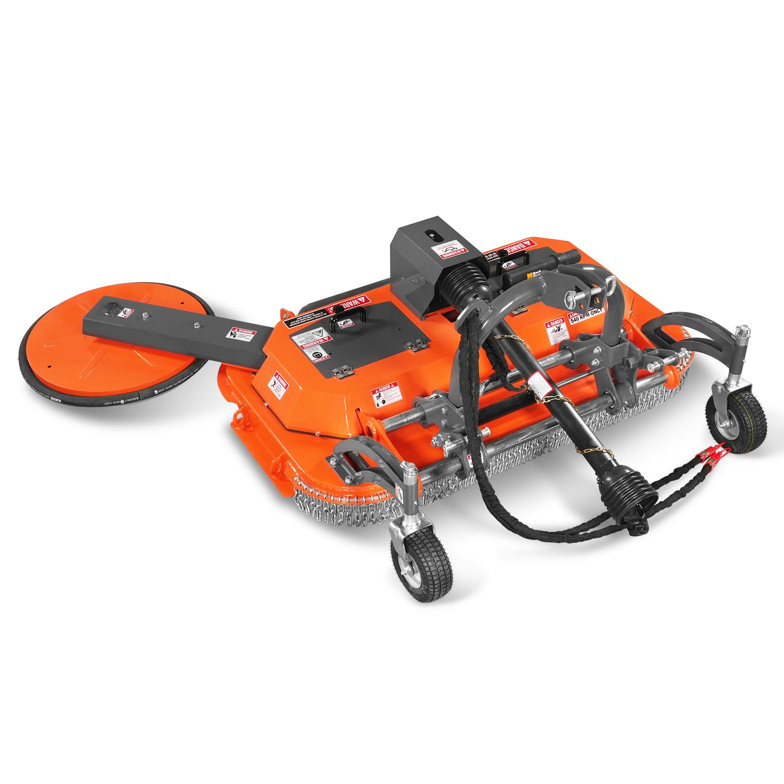 60 in Orchard Finish Mower, 3 Point Hitch Cat.1, Hydraulic Offset, PTO Shaft Included with Shear Bolt, 20–45 HP, FMS60