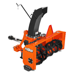 60" 3 Point PTO Snow Blower 22" Impeller Diameter 360° Snow Chute (PTO Shaft Included with Slip Clutch),  18-40 HP,  TSB60T