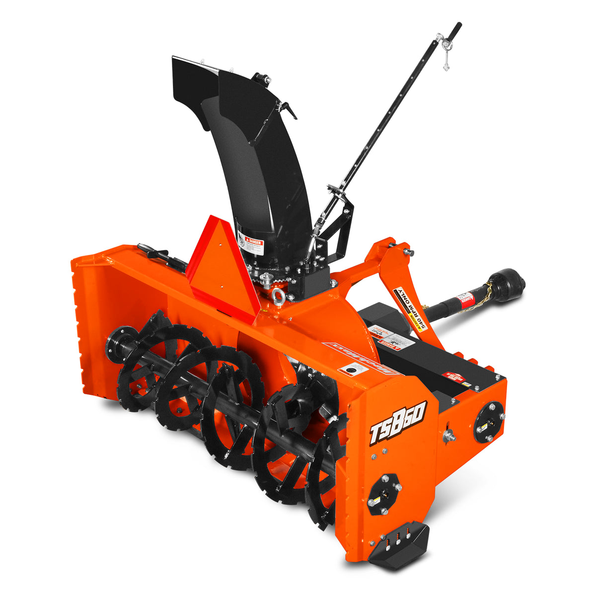 60" 3 Point PTO Snow Blower 22" Impeller Diameter 360° Snow Chute (PTO Shaft Included with Slip Clutch),  18-40 HP,  TSB60T