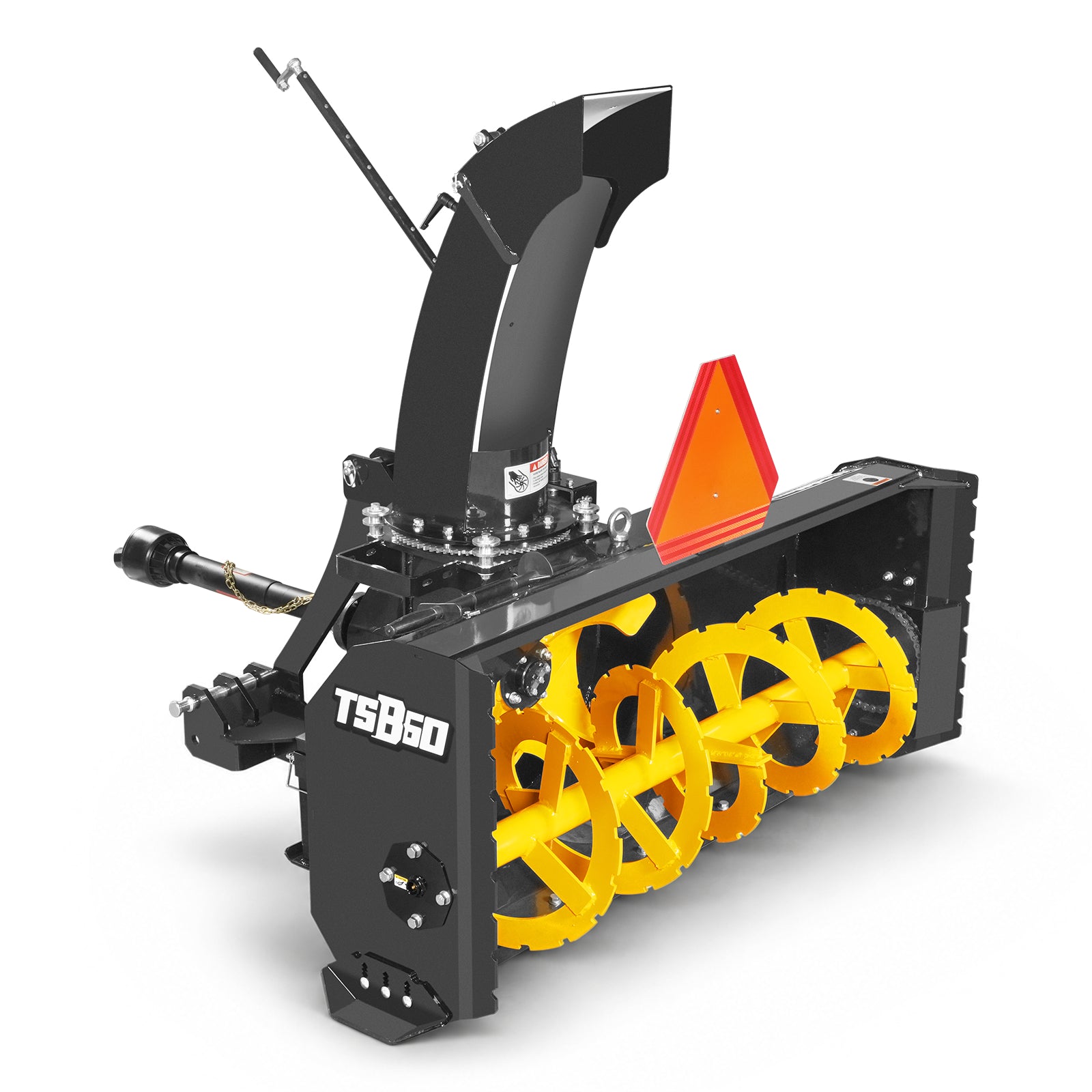 60" 3 Point PTO Snow Blower 22" Impeller Diameter 360° Snow Chute (PTO Shaft Included with Slip Clutch),  18-40 HP,  TSB60