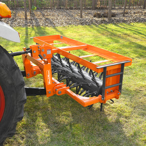 62" 3 Point Drum Filled Plug Aerator Fits Cat 1 And 2 Tractors, DLA60