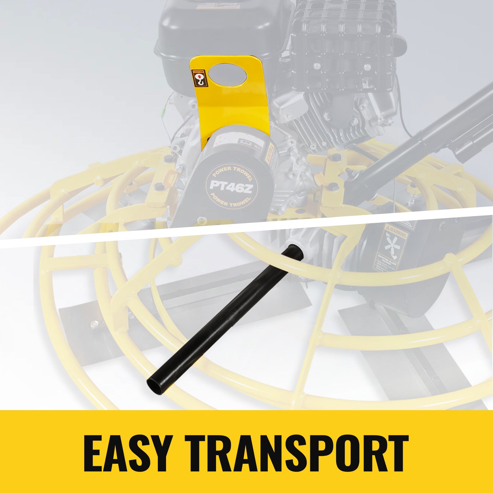 15 HP 44 in Walk-Behind Concrete Power Trowel with Blades and Float Pan, PT46Z
