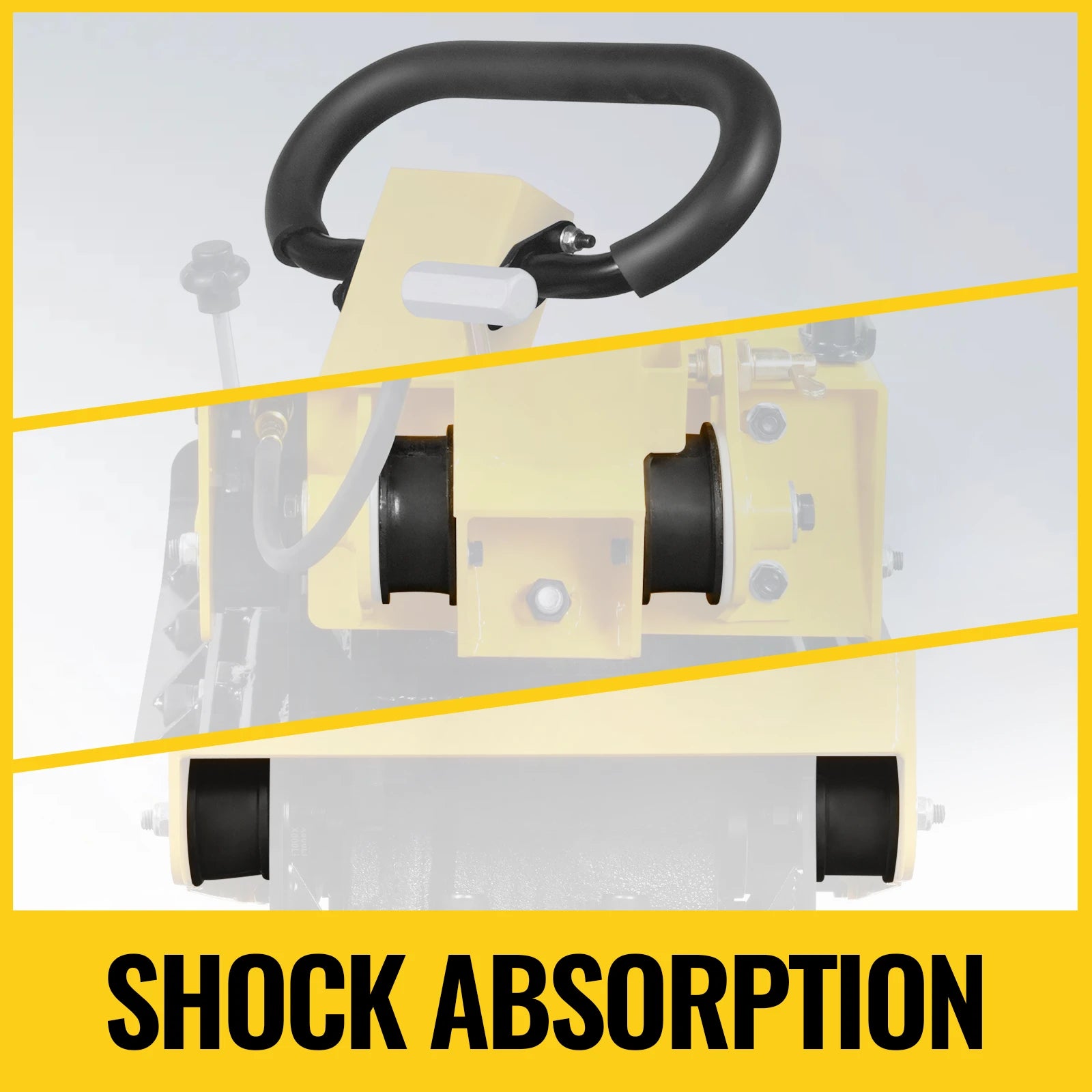 5.8 HP Reversible Plate Compactor with Wheel Kit and Extension Plates, 5625 lb Centrifugal Force, PC150Z