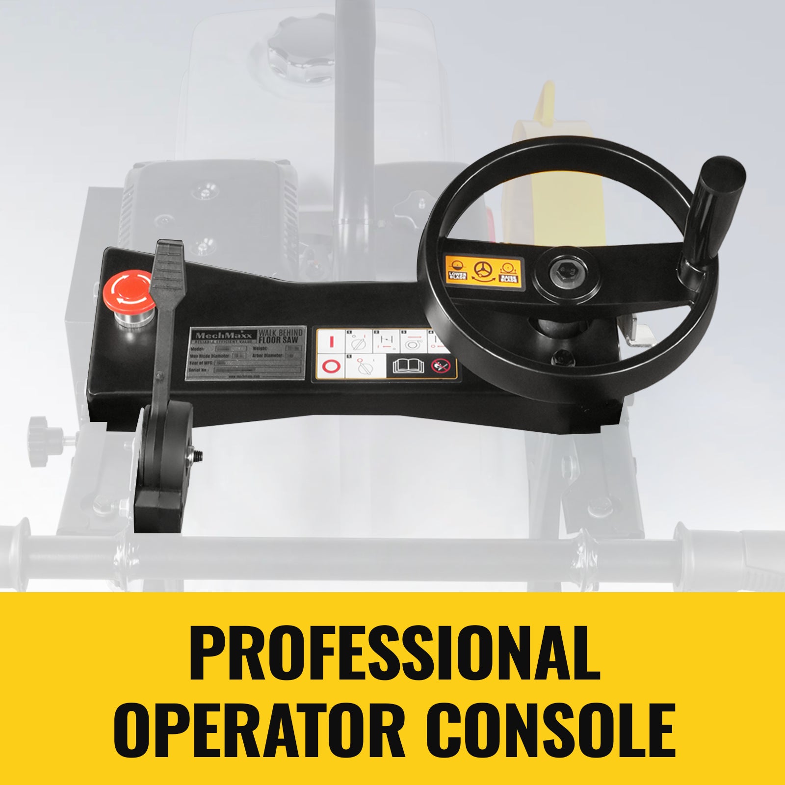 Honda GX390 Walk-Behind Concrete Floor Saw, 20 in Blade, 7 in Cutting Depth, FS480H