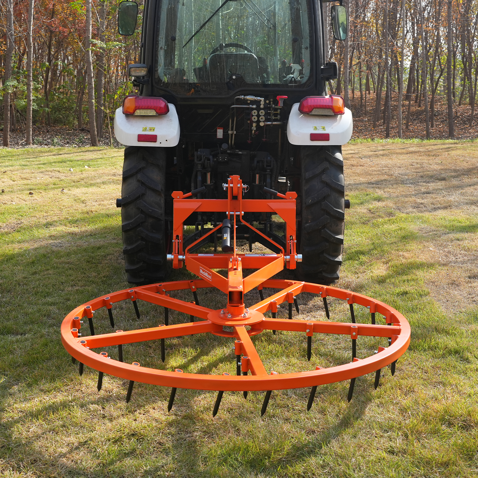 72" Arena Spin Harrow Groomer with 35 Tines Cat.1 3 Point Hitch Grooming Attachment, AHG72