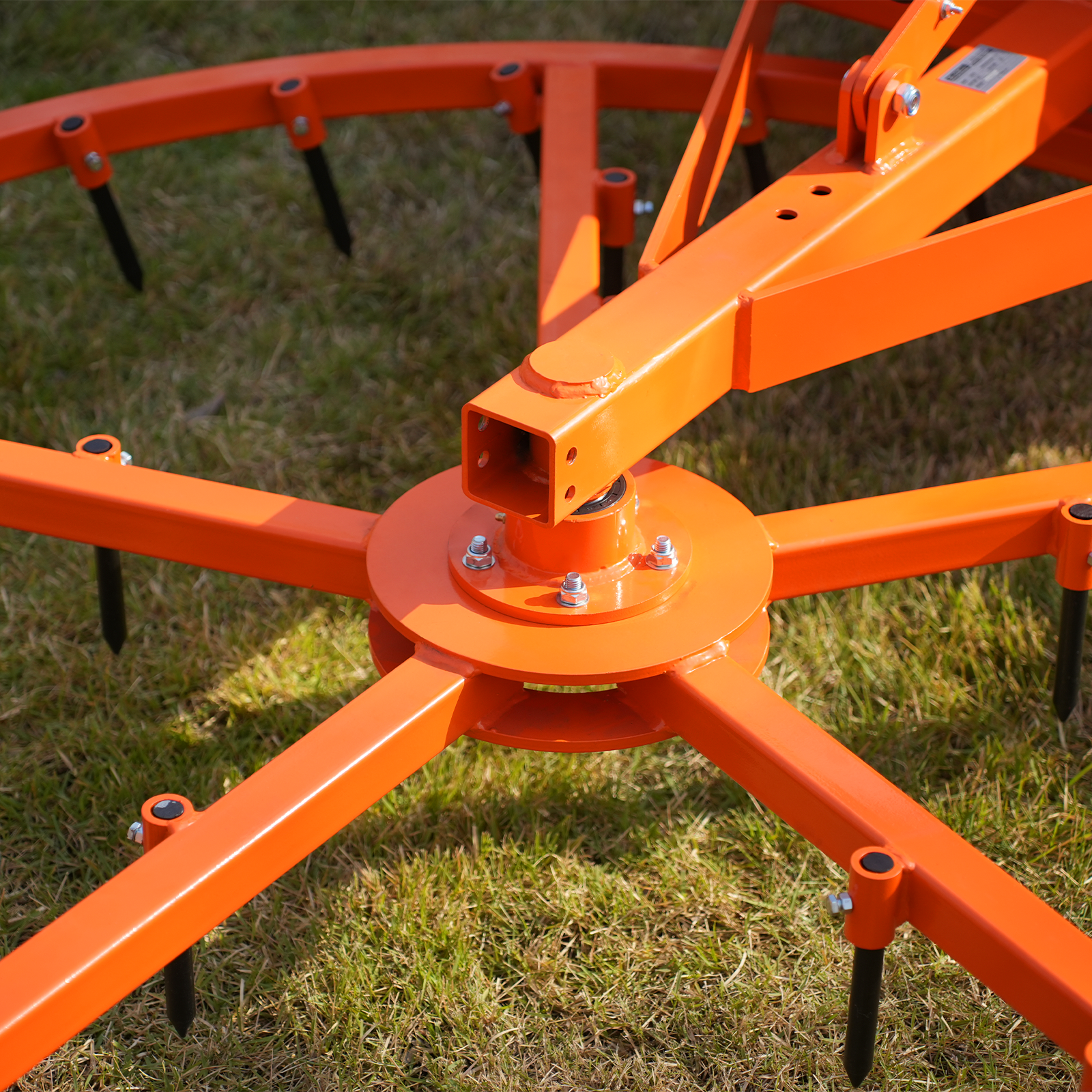 72" Arena Spin Harrow Groomer with 35 Tines Cat.1 3 Point Hitch Grooming Attachment, AHG72