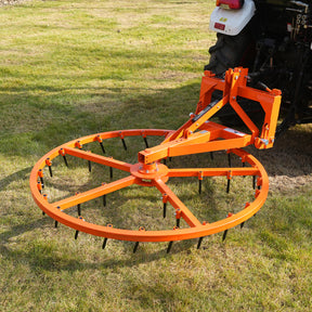 72" Arena Spin Harrow Groomer with 35 Tines Cat.1 3 Point Hitch Grooming Attachment, AHG72