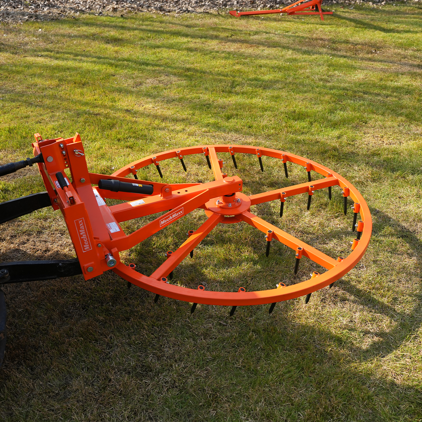 72" Arena Spin Harrow Groomer with 35 Tines Cat.1 3 Point Hitch Grooming Attachment, AHG72