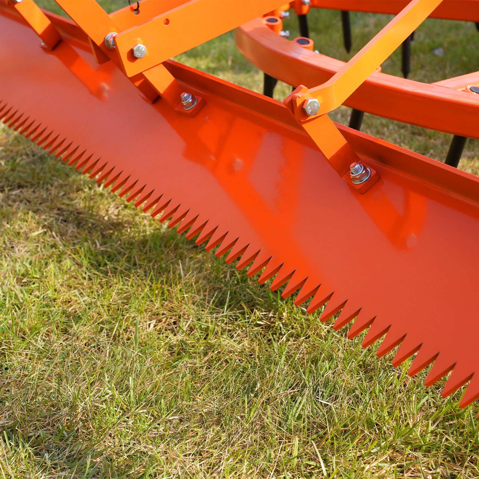 72" Arena Spin Harrow Groomer with 35 Tines and Rake Cat.1 3 Point Hitch Grooming Attachment, AHG72R