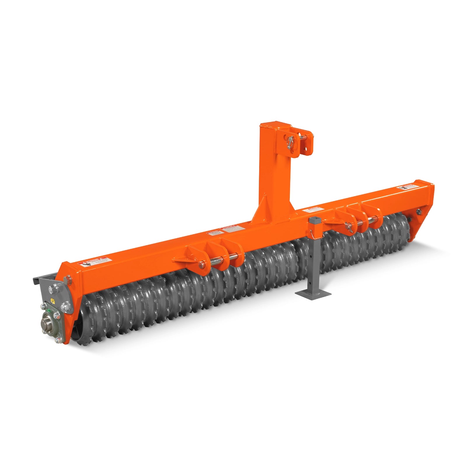 72" Cultipacker with 32 Ductile Iron Wheels, Scraper Bar Included, Category 1 and 2, 3 Point Hitch Tractor Attachment, TCP1072